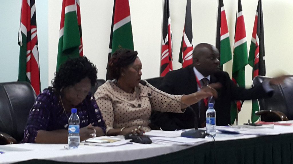 Senators chairing the public participation forum on the Health Bill 2016. Photo courtesy of Dr. Zipporah Ali, Executive Director Kenya Hospices & Palliative Care Association (KEHPCA). 